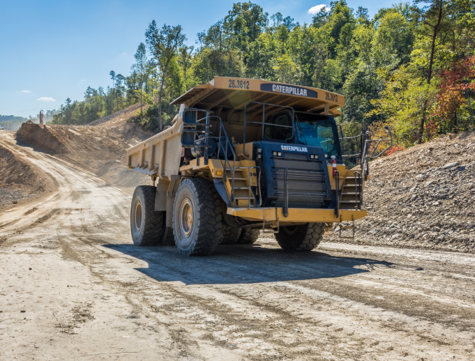 EKCEP's partnerships include construction companies like the one that owns this heavy truck.