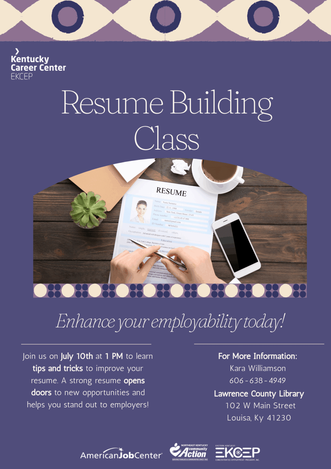 Northeast Résumé Building Class | EKCEP