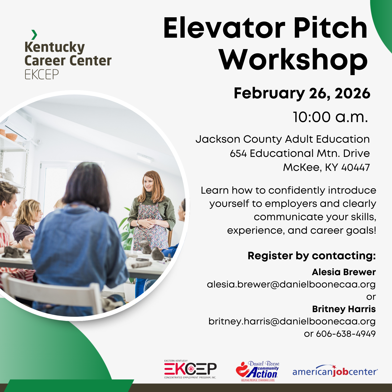 Daniel Boone Pitch Workshop